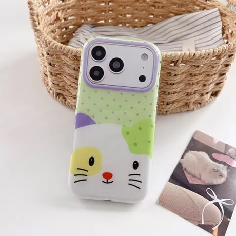 S75729 カラフルキャット iPhoneケース