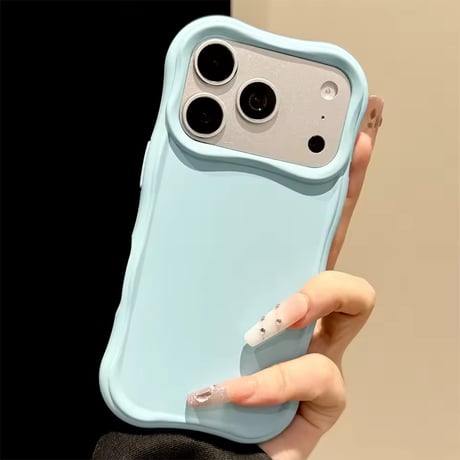 S75896 カラフルウェーブフレームiPhoneケース