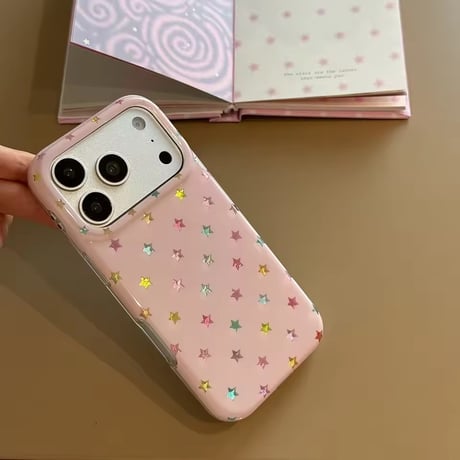 S75795 カラフルスターiPhoneケース