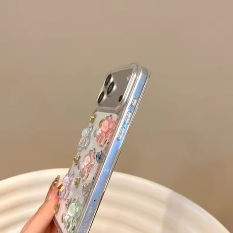L62539 パステルジュエルベアiPhoneケース
