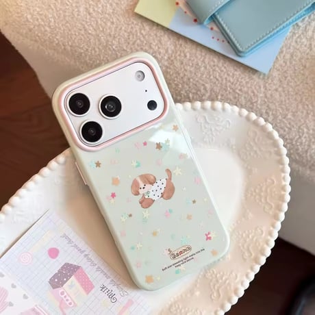 S75992 ゆめかわわんこiPhoneケース