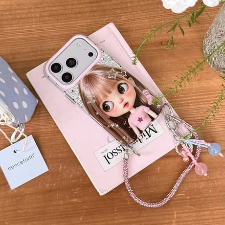 K23197 ドールデザイン ショルダー付き iPhoneケース