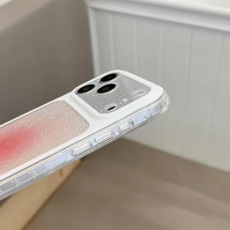 L62487 ラメニュアンスカラー iPhoneケース