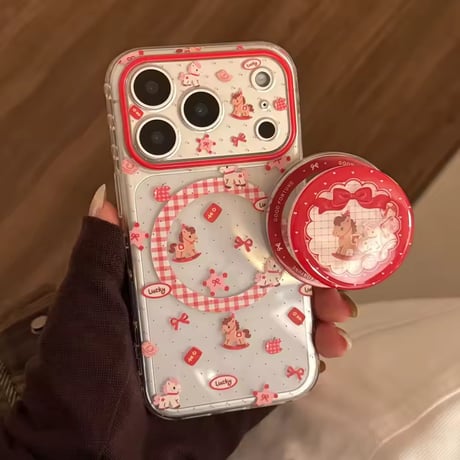 K23208     レトロトイMagSafeソケット付きクリアiPhoneケース
