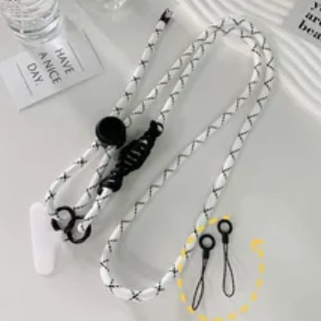 【即納商品】P0245 カラビナ付きスマホショルダーストラップ