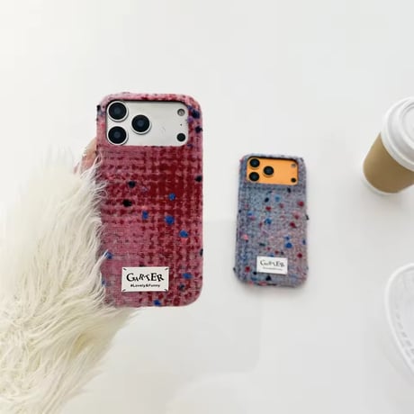 S75960 カラーネップツイードiPhoneケース