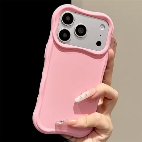 S75896 カラフルウェーブフレームiPhoneケース