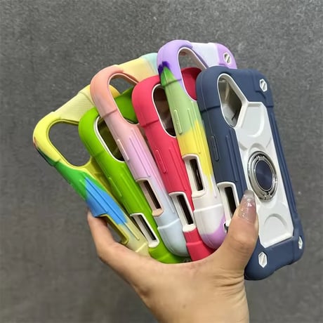 K23214 アウトドアリングストラップ付き iPhoneケース