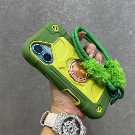 K23214 アウトドアリングストラップ付き iPhoneケース