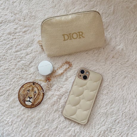 【即納商品】S73749 Soft Heart Quilted iPhone Case