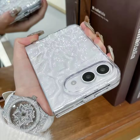 L62540 クリスタルウェーブクリアiPhoneDuoケース