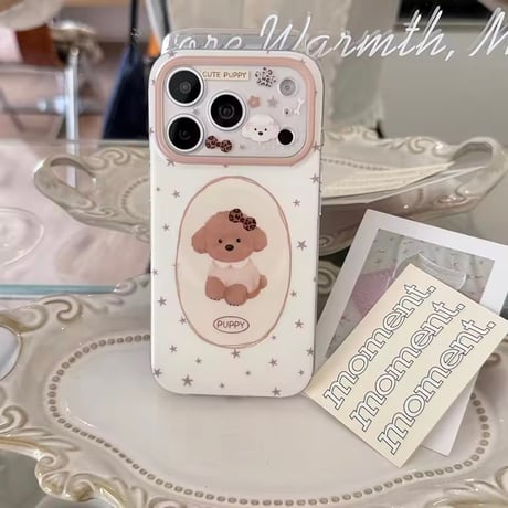 K23352 キュートパピーデコグリップiPhoneケース