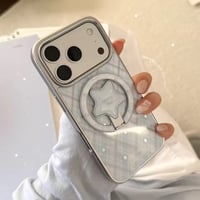K23231 スターMagSafeソケット付きチェック柄 iPhoneケース