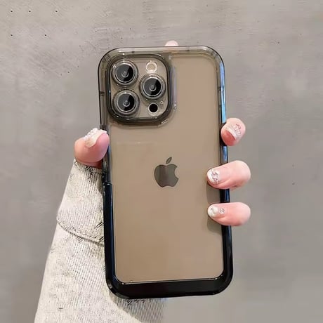 【即納商品】K23065 クリアカラーフレーム スタンドiPhoneケース
