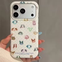 S75771 わんこフェイス ドット iPhoneケース