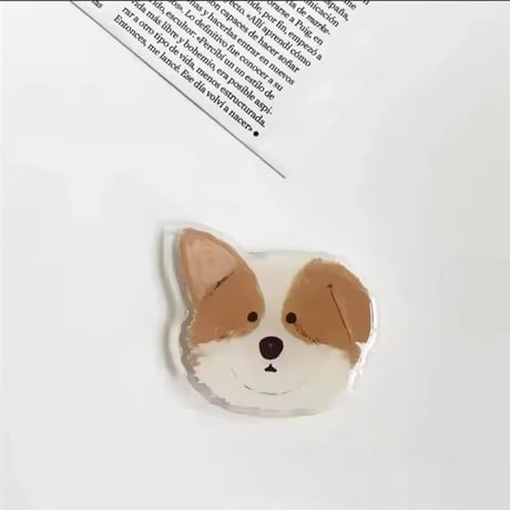 【即納商品】P0381 ゆるわんこ フェイススマホグリップ