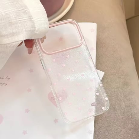 L62511 ミニハートクリア iPhoneケース