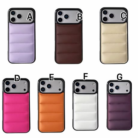 S75996 ダウン風キルティングiPhoneケース