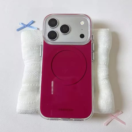 S75929 ニュアンスカラーMagSafeクリアiPhoneケース