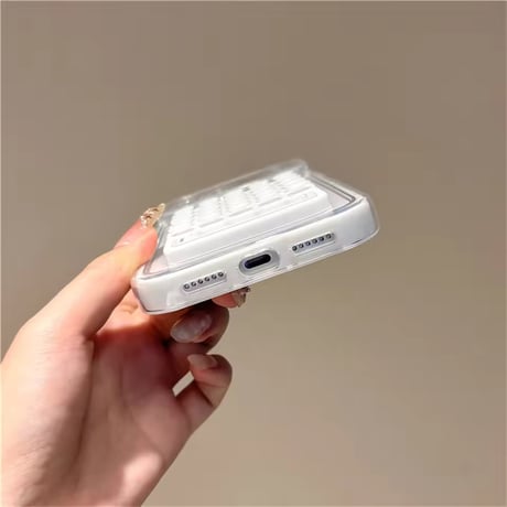 K23289 キラキラカメラフレーム吸盤＆スタンドiPhoneケース