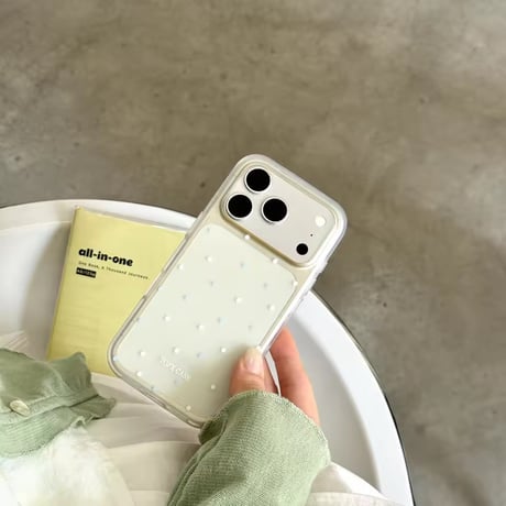 S75711 クリアドット パステルカラー iPhoneケース