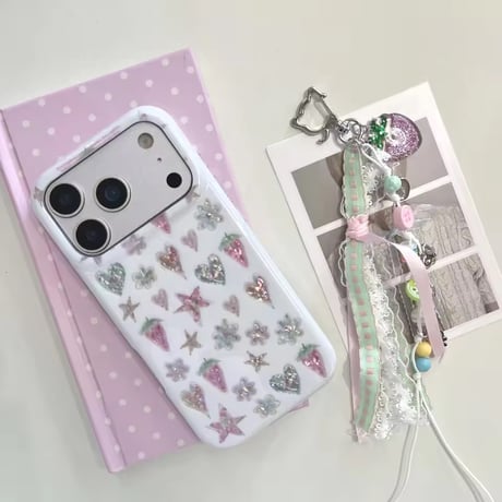 S75741 ジュエリーストロベリー iPhoneケース