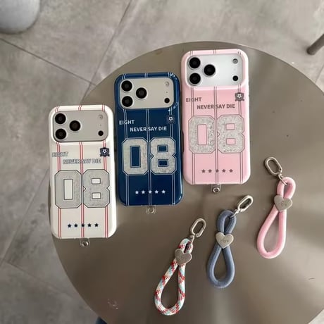 K23193 ナンバーロゴ ハンドストラップ付き iPhoneケース