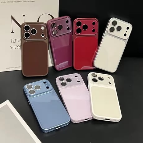 S75957 グロッシーカラーフレームiPhoneケース