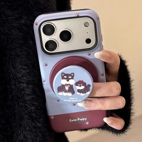K23215 キュートパピー MagSafeソケット付き iPhoneケース
