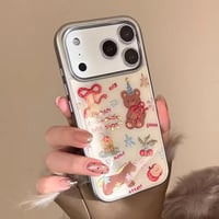 S75766 リボンベア＆スイーツ クリア iPhoneケース