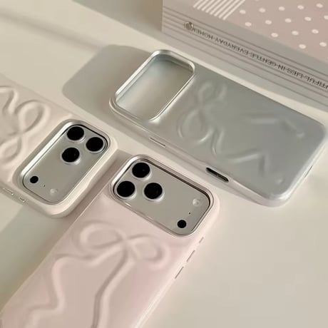 【即納商品】S75754 エンボスリボン iPhoneケース