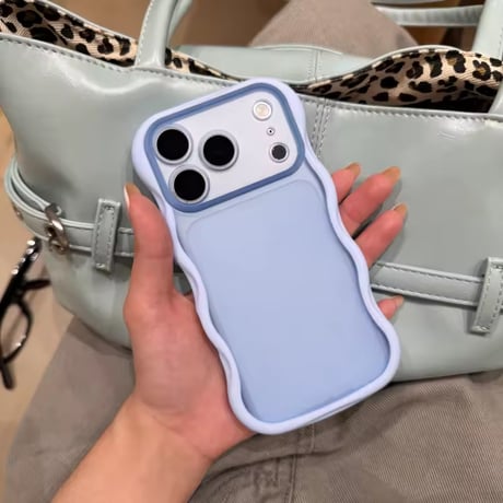 L62490 バイカラーウェーブ iPhoneケース