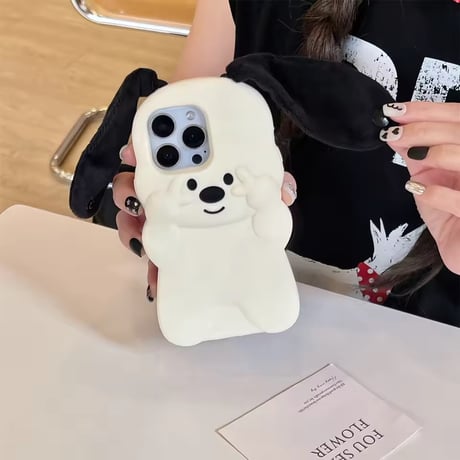 S75966 ぴょこみみドッグiPhoneケース