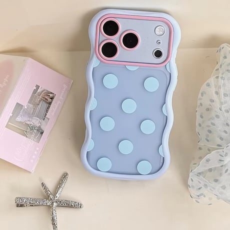 S75725 ポップドット ウェーブ iPhoneケース