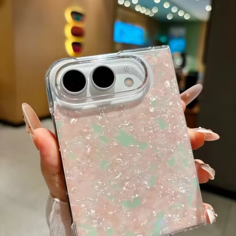 【即納商品】S75928 オーロラシェルiPhoneDuoケース