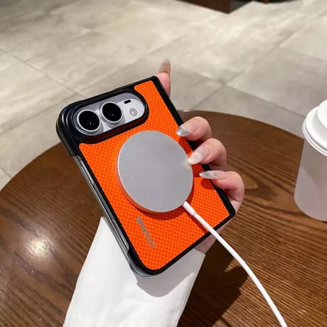 S75999 カーボンテクスチャiPhoneDuoケース