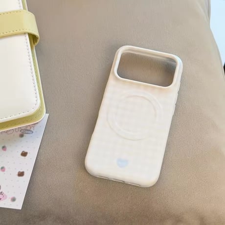 S75716 パステルチェック MagSafe対応 iPhoneケース