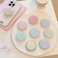 【即納商品】P0358 パステルチェック スマホホルダー（MagSafe対応）
