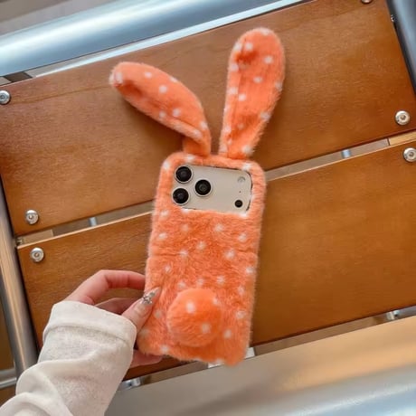 S75917 ふわもこうさぎiPhoneケース