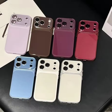 S75957 グロッシーカラーフレームiPhoneケース