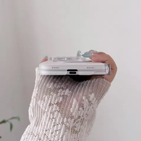 K23357 スウィートモチーフリングスタンドiPhoneDuoケース