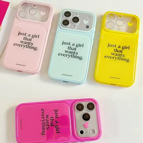 S75736 ハートアクセント メッセージ iPhoneケース