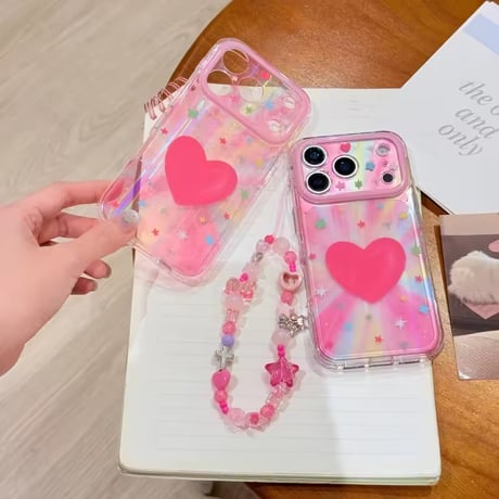 S75755 ビッグハートオーロラ iPhoneケース