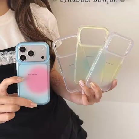 L62486 ニュアンスクリアカラー iPhoneケース