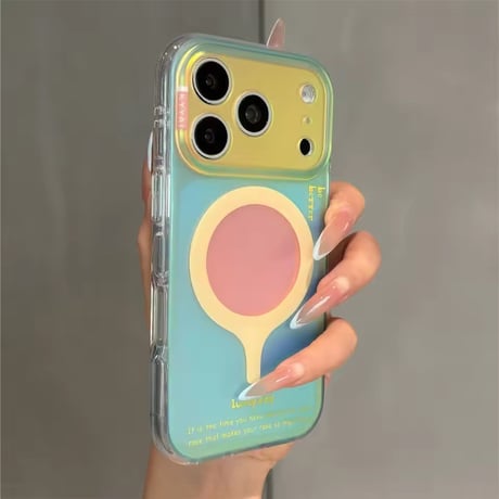 S75718 カラフルオーロラ MagSafe対応 iPhoneケース