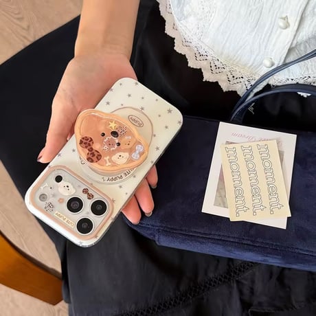 K23352 キュートパピーデコグリップiPhoneケース