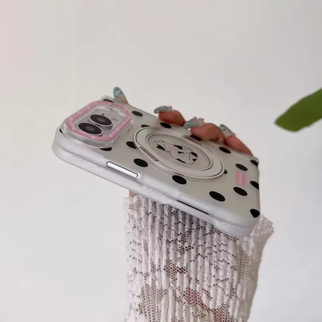 K23364 アニマルリングスタンドiPhoneDuoケース