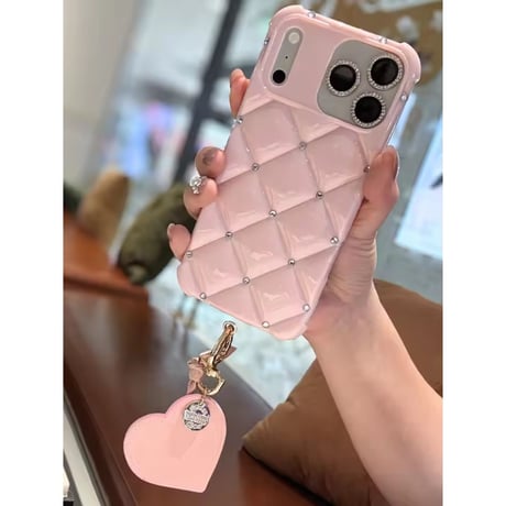 S75904 キルティングハートiPhoneケース