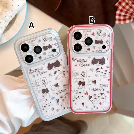 L62550 キャットミャオグラフィックiPhoneケース