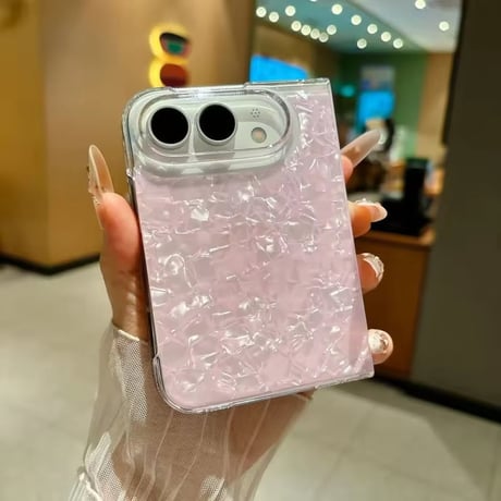 【即納商品】S75928 オーロラシェルiPhoneDuoケース